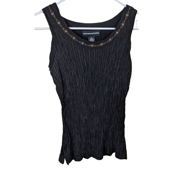 Vintage Norton McNaughton Top Sleeveless Y2K Embroidered Size Small - Picture 3 of 12